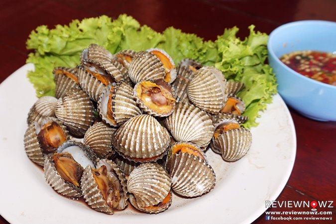 หอยแครงลวก