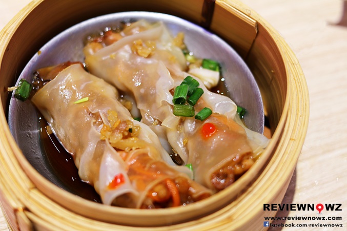 Steamed Cheung Fun Rice Noodle Roll with BBQ Pork