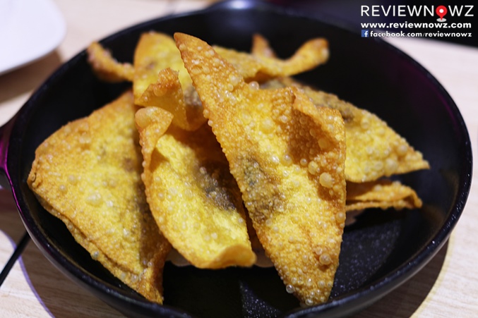 Fried Noodle Wrapper with Mushrooms