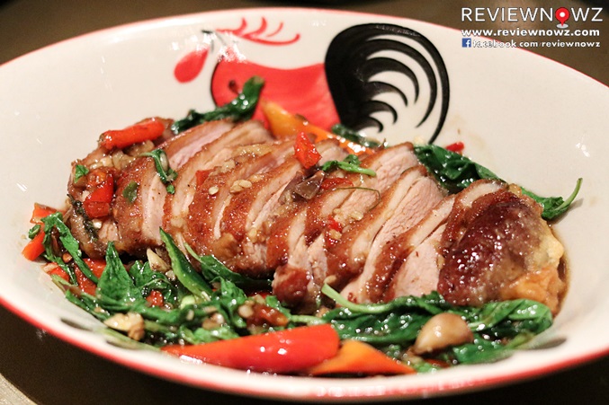 Breast Duck, Hot Basil Sauce