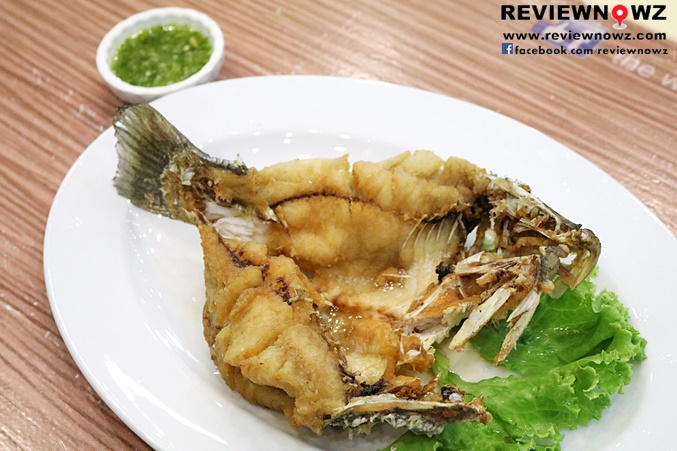 Deep fried seabasswith signature