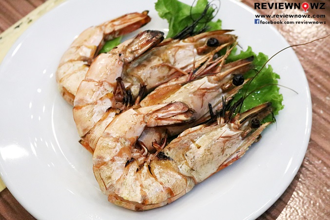 Grilled large Tiger prawns