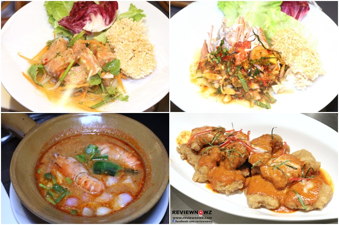 Prawns Salmon Cooked Dishes