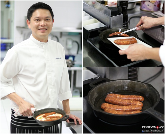 Baked Chorizo Cooking 