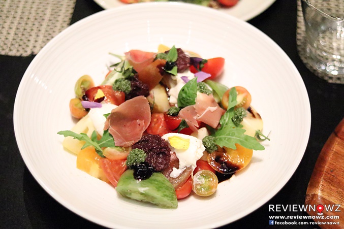 Heirloom Tomato and Burrata Cheese Salad