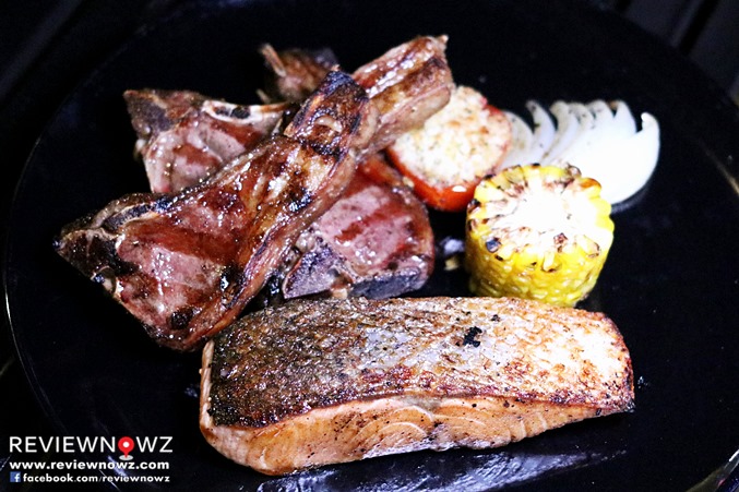 Grilled Salmon Steak / Grilled Australian Lamb Chop