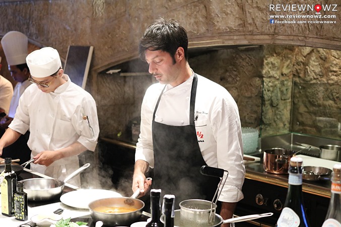Chef Antimo Merone Cooking
