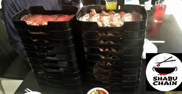 บุฟเฟ่ต์ชาบู 249 NET แถมโปร. 4 จ่าย 3 แบบไม่ต้องเดินตักเองที่ Shabu Chain Buffet สาขาโชคชัยสี่