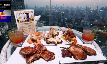 BBQ. Buffet และ Free Flow Red Bull & Bangkok Vodka Cocktail ริมสระน้ำชั้น 37 ที่ H2O @ The Continent Hotel